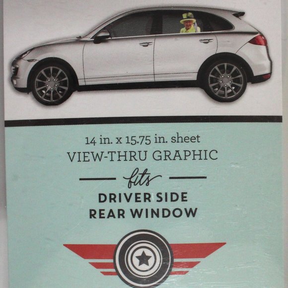 New Joy Riders Queen Passenger Car Window Cling for Driver's Side Rear Window - Picture 4 of 9